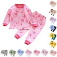 thumbnail image 1 of NordicNest Girls Pajama Set Soft Long Sleeve Kids Comfortable Loungewear Outfit For Toddler And Baby Girls 6t Girls Outfits, 1 of 3