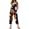 thumbnail image 1 of NordicNest Halloween Jumpsuits for Women One Piece Sleeveless Print Adjustable Strap Rompers Pants with Pockets Fashion Fall Clothes Party Outfits, 1 of 7