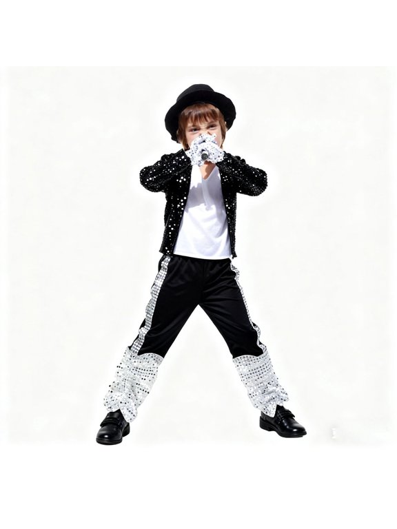 Kids Outfit Sets Boys Clothing Stage Performance Dance Fashionable Clothing Sets for Stage