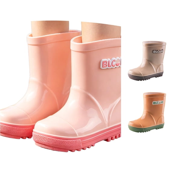 NordicNest Lightweight Kids Rain Boots For Outdoor Proof Boots For Girls Easy On Rain Shoes For Playful Weather Sole Comfortable Fit