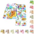 thumbnail image 1 of NordicNest Print Girls Long Sleeve Pajama Soft Loungewear For Kids Cute Animal Themed Sleepwear Two Piece Outfit For Girls Comfortable Nightwear For Children Outfit Girls, 1 of 3