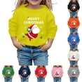 thumbnail image 1 of NordicNest Print Girls Pullover Hoodie Cozy Sweatshirt Soft Long Sleeve Casual Top For Toddler Youth Kids Holiday Party Outfit Hoodie, 1 of 4