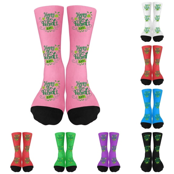 NordicNest St. Day Kids Socks Printed Novelty Crew Socks For Boys And Girls Holiday Party And Size Small Boys Socks
