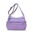 thumbnail image 1 of NordicNest Unisex Anti-Theft Crossbody Bag, Lightweight Large Capacity Commuter Bag with Multiple Pockets for Phone & Daily Use Light Purple One Size, 1 of 4