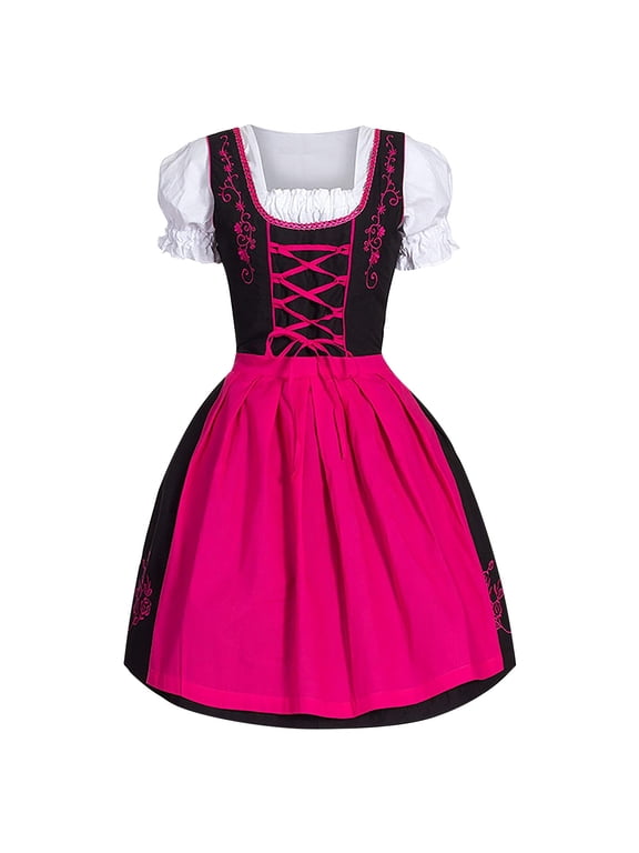 Women Dirndl Dresses Elegant Traditional Performance Clothes Stage Performance Bavarian Dress for Carnival