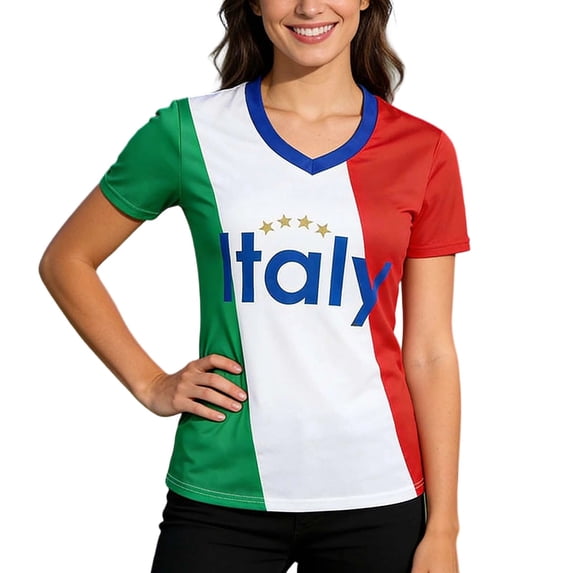 NordicNest Women Soccer Sports Fans Outdoor T-Shirts Athletic Slim Fit Activewear Tee Soccer Shirt
