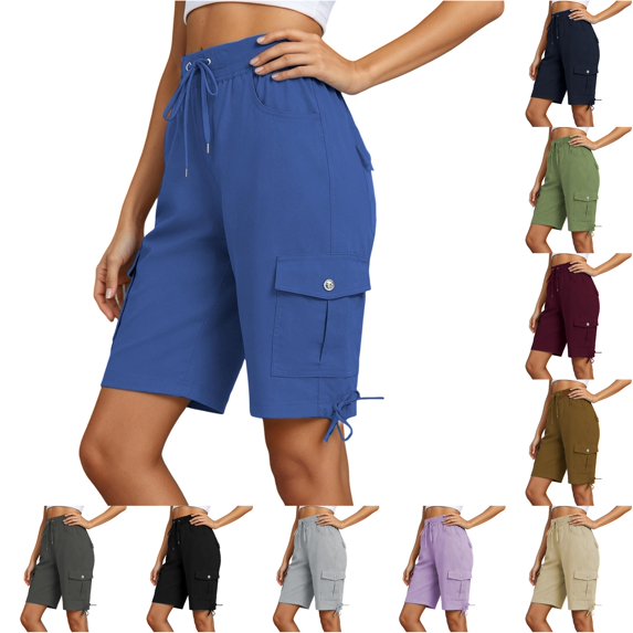 NordicNest Women's Cargo Hiking Shorts for Athletic Outdoor with Pockets Womens