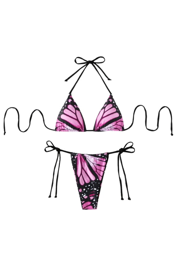 Women's Floral Print Tankini Set, Neck Design Two Piece Beachwear Top And Bottom Matching Outfit For Summer Beach Pool