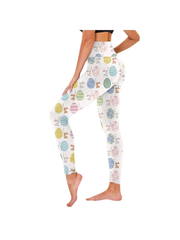 Women's Leggings Soft Yoga Pants Casual Pants Easter Print Leggings Sports Leggings