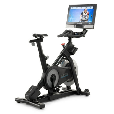 NordicTrack Commercial Series S22i; iFIT-enabled Indoor Exercise Bike with 22” Pivoting Touchscreen and Incline/Decline Functionality