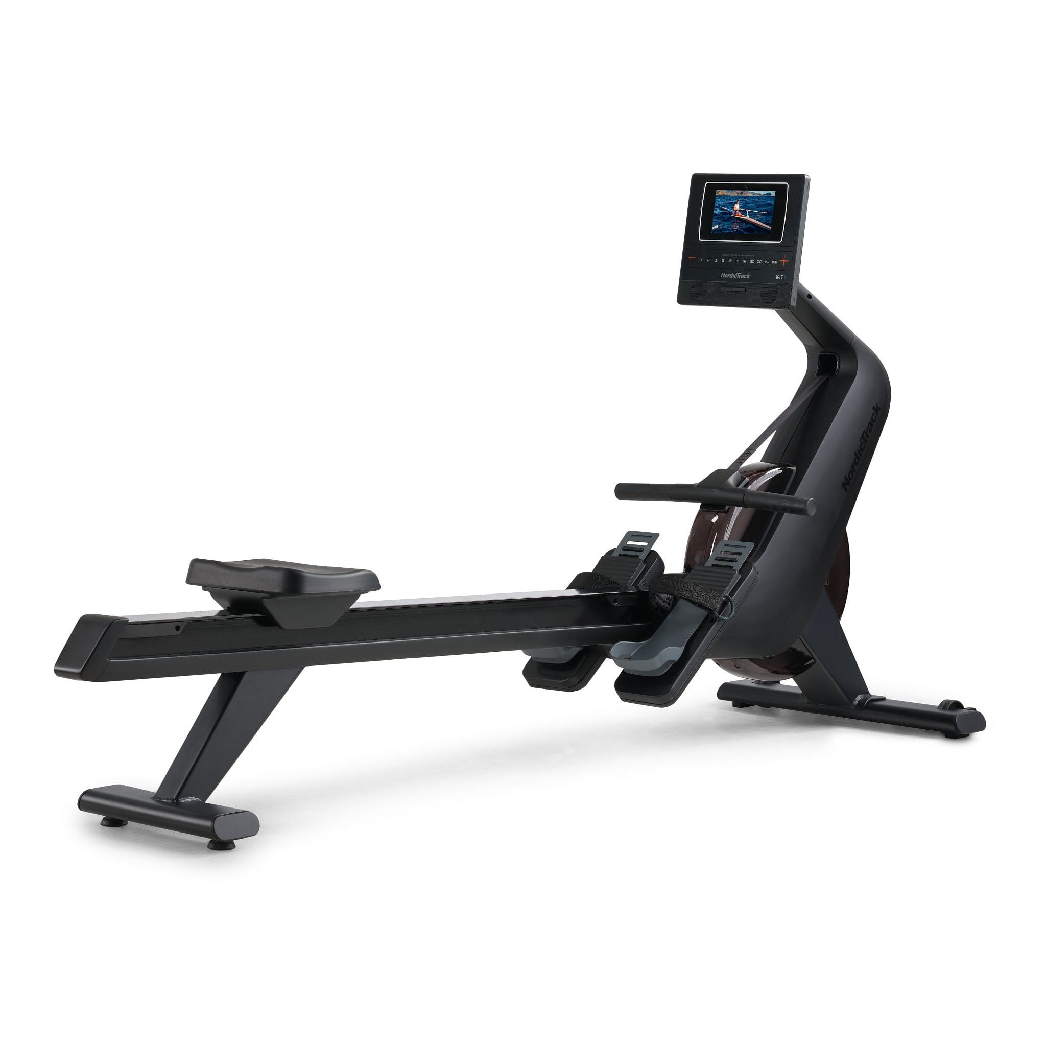 NordicTrack RW600; iFIT-enabled Rower with 7 Pivoting Touchscreen and SpaceSaver Design