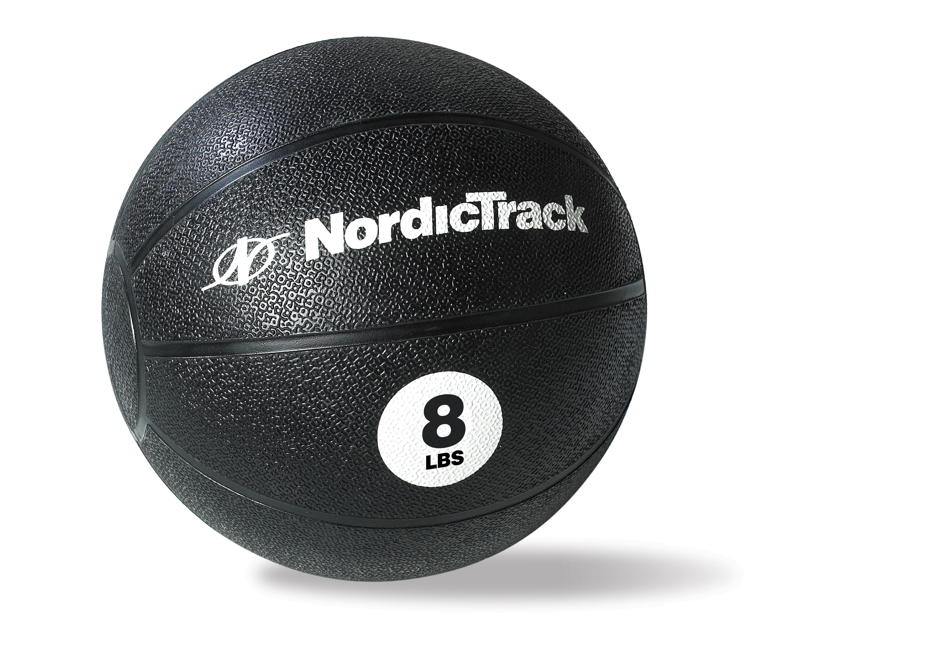 NordicTrack Rubber Medicine Ball with Exercise Chart 6 or 8 Pounds Walmart