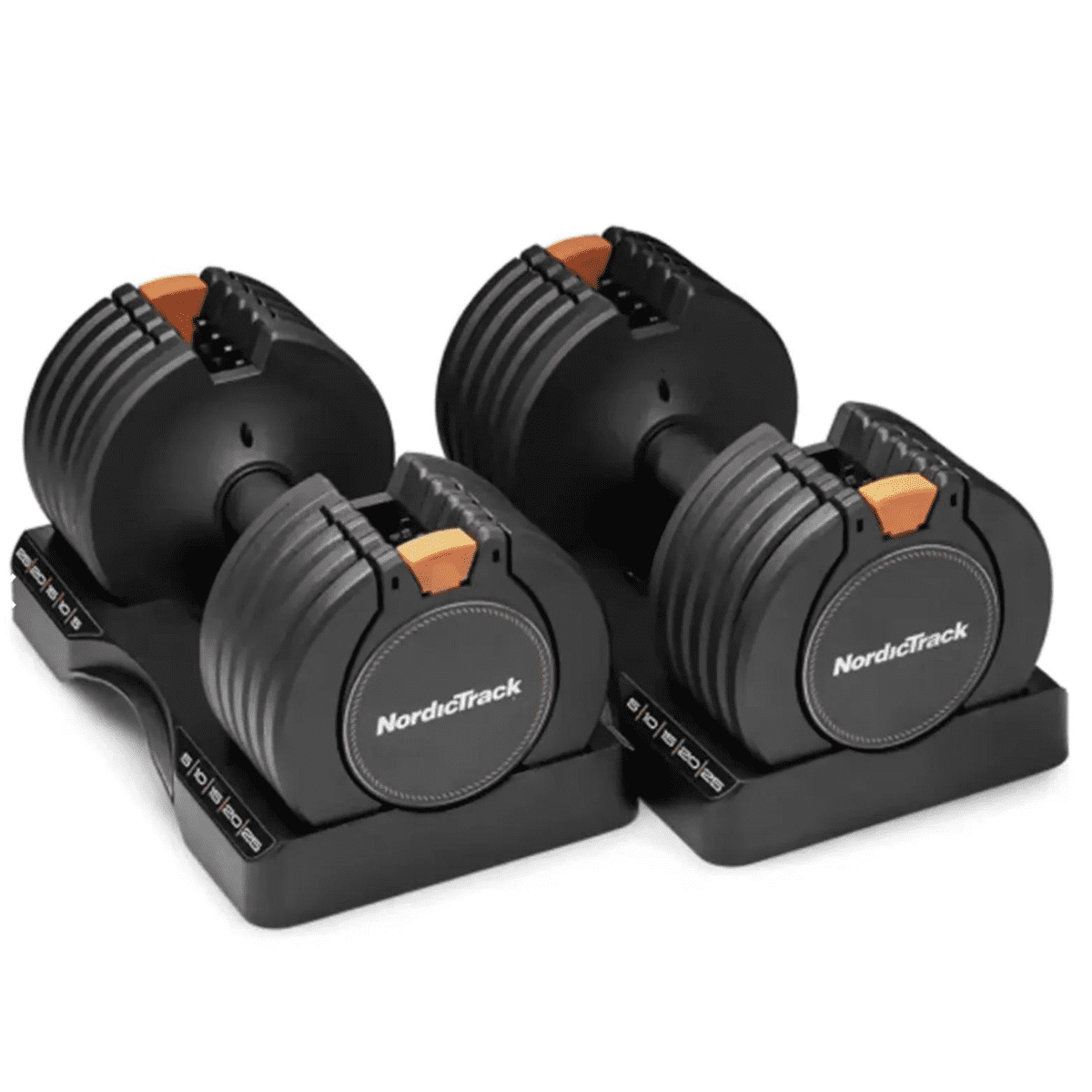 NordicTrack SelectAWeight Adjustable Dumbbell Pair 25lb