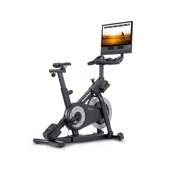 NordicTrack X24 Bike with 20% Incline to -10% Decline and Pivoting 24" Touchscreen for a Best-In-Class Cycling Experience