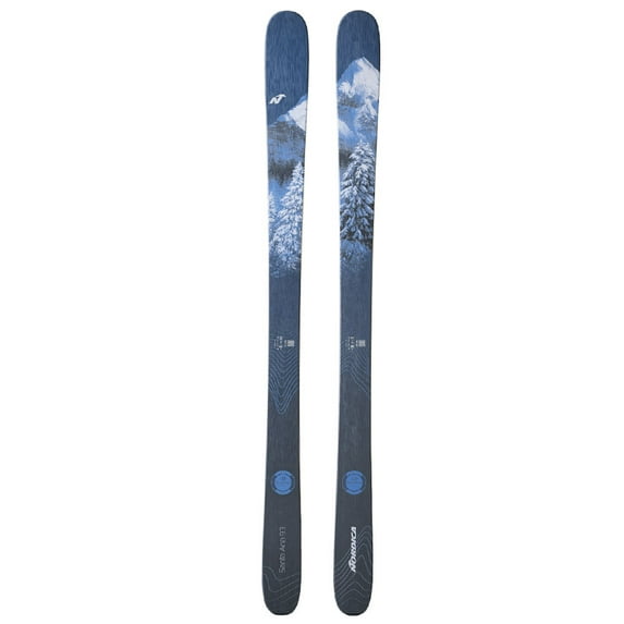 NORDICA Adult Female Santa Ana 93 Skis, Color: Blue/White, Size: 151 (0A231800001-151)