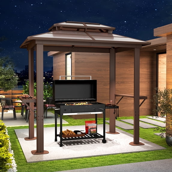 BREEZESTIVAL Outdoor Gazebo for Patio 10'x12', Metal Frame Canopy, Heavy Duty Party Tent and Shelter ,Garden,Deck