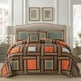 thumbnail image 1 of Nordmiex Patchwork Cotton Quilt Set Bohemian Farmhouse Bedding Set, Queen, 1 of 7