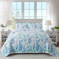thumbnail image 1 of Nordmiex Queen Quilt Bedding Set - 3 Pieces Coastal Quilt Sets Beach Bedspreads Ocean Coverlets Lightweight Bed Cover Summer Quilts Queen Size, 1 of 7