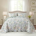 thumbnail image 1 of Nordmiex Queen Quilt Bedding Set 3 Pieces Microfiber Quilt Sets Green Floral Bedspreads Reversible Coverlets, 1 of 7