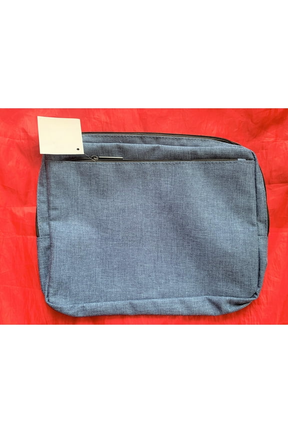 Men Navy Blue Cosmetic Bag Toiletry Dopp Kit Shaving Travel iPad Tablet Carrying Case