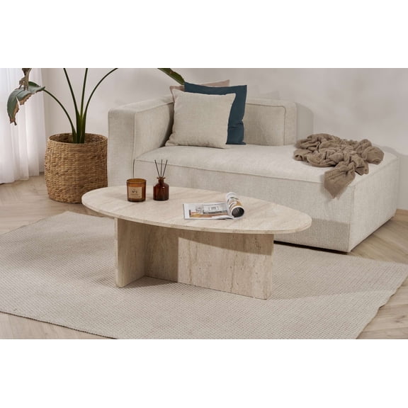 Nordure Orba - Travertine Travertine Coffee Table