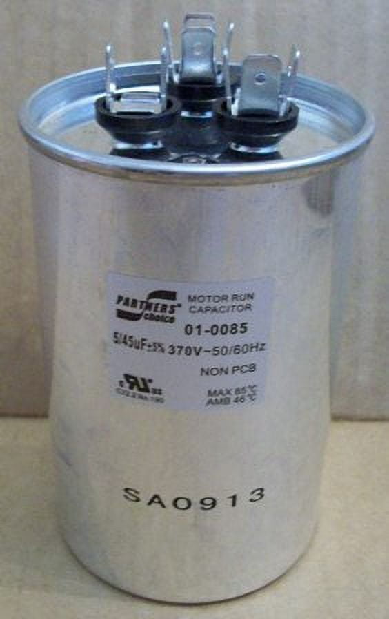 Nordyne 01-0085 455MFD 370V Rnd Run Capacitor