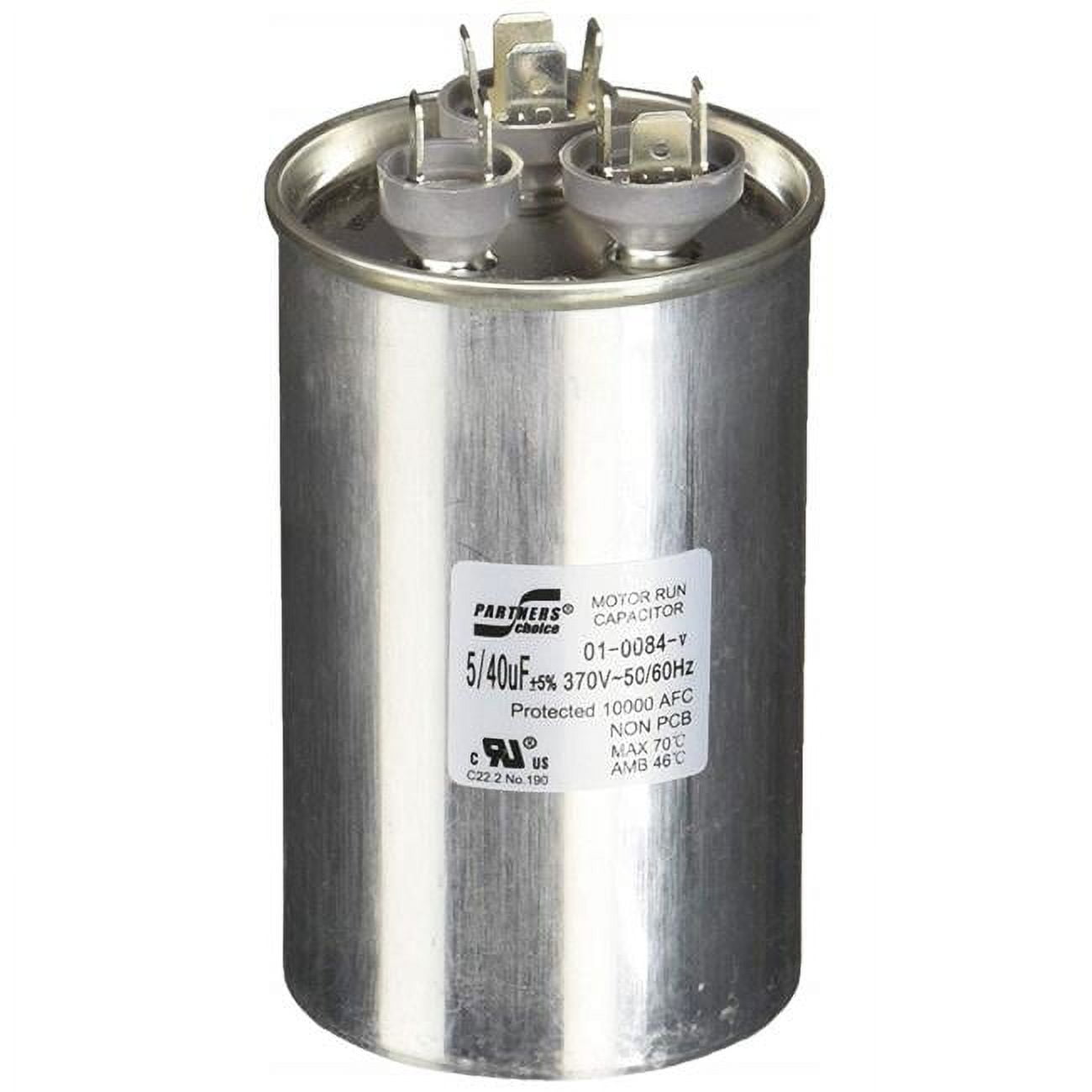 40ブレインタートル Nordyne I620763 40-5-370-Round-MTL Run Capacitor - Walmart.com