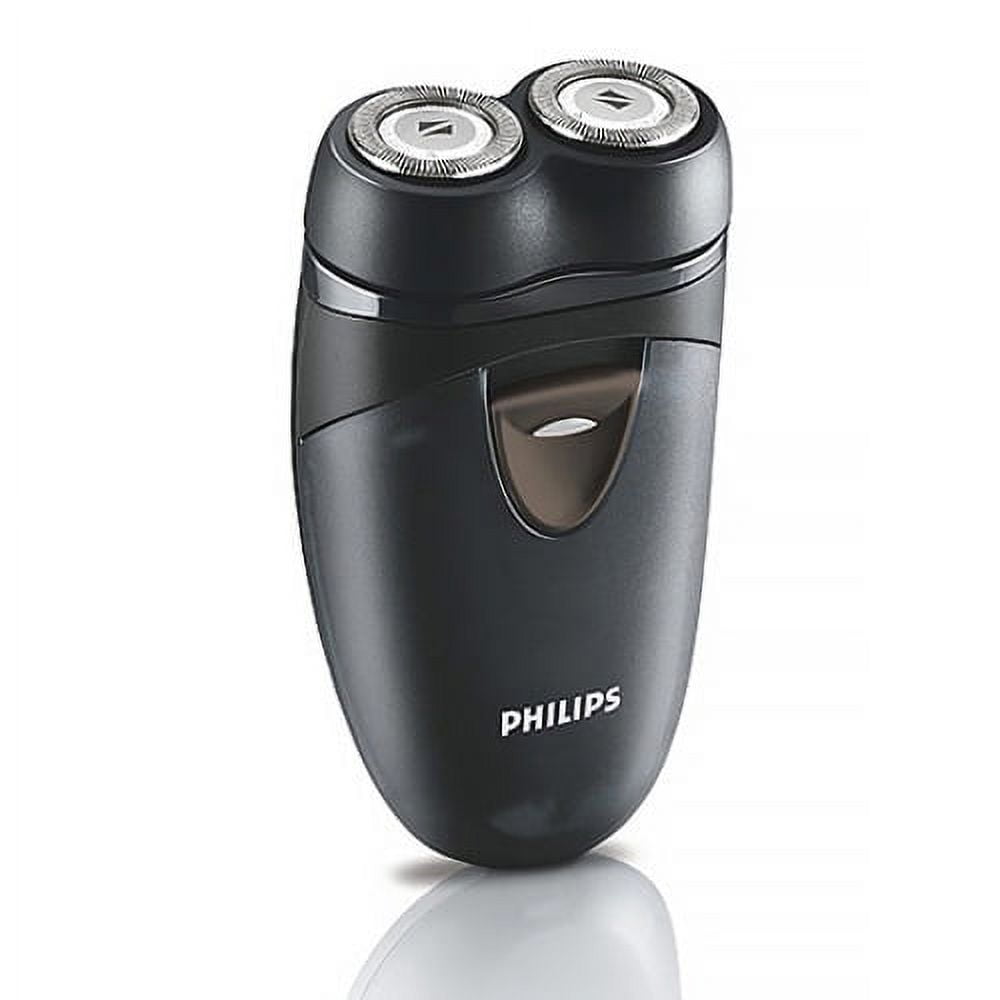 Norelco PQ208 Mens Rotary Travel Shaver Battery Shaver for Clean Face