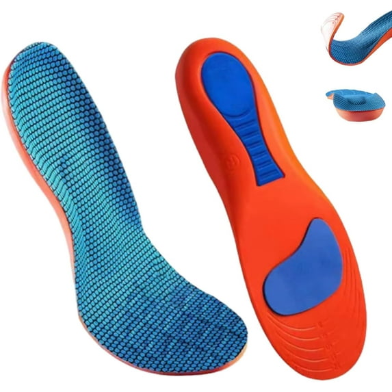 LOUQIBINE Serenivida Plantillas Confort, Orthotic Insoles for Bunions and Plantar Fasciitis, Breathable Ergonomic Cushioning, Arch Support Shock-Absorbing Inserts for Women Men, All-Day Comfort