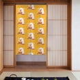 thumbnail image 1 of Noren Japanese Style Doorway Curtain Printed Door Tapestry Room Divider Curtains, 34" Width x 56" Long, Cute Ghost Eat Hamburg, 1 of 5