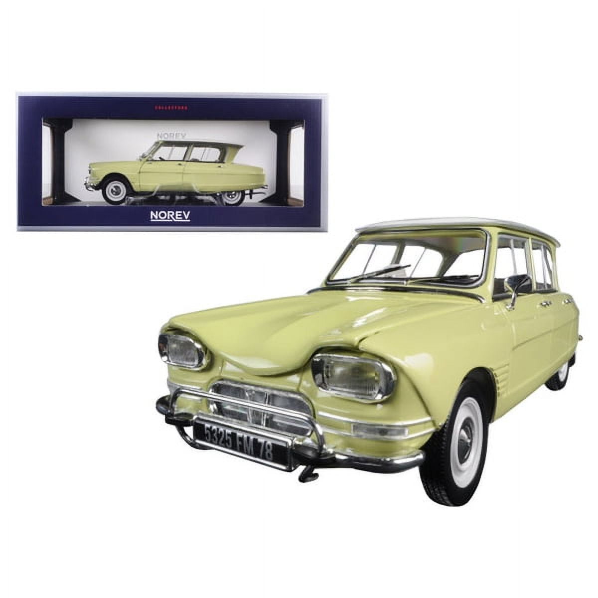 1964 Citroen Ami 6 Naples Yellow 1/18 Diecast Model Car by Norev