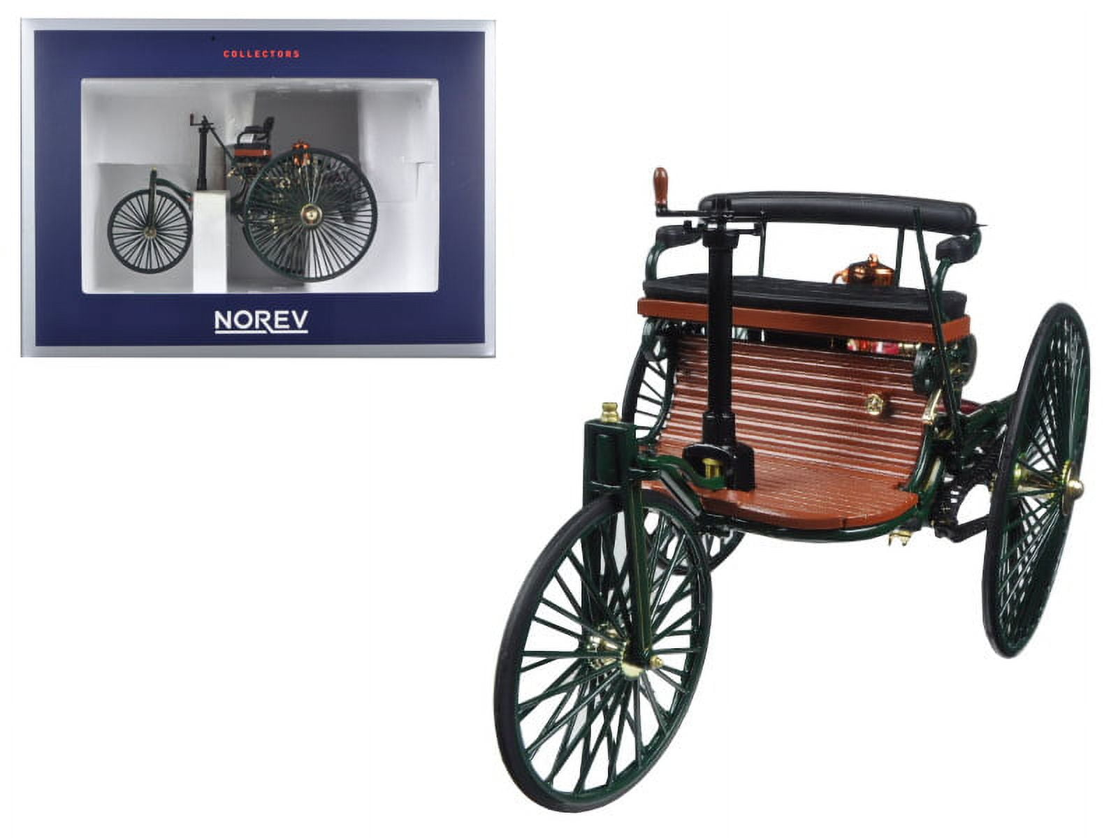 Norev 183701 1 by 18 Scale Diecast 1886 Benz Patent Motorwagen Model Car