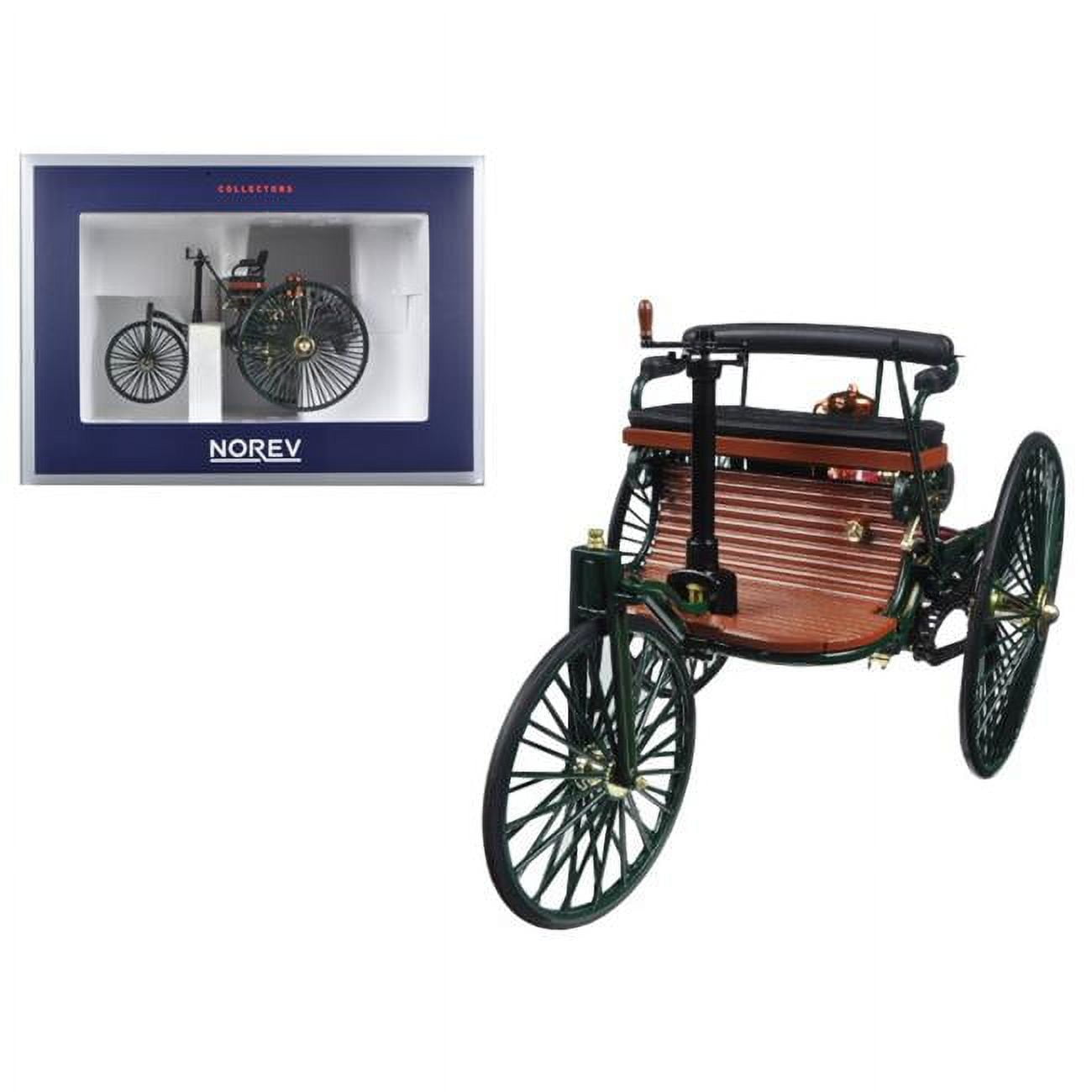 Norev 183701 1 by 18 Scale Diecast 1886 Benz Patent Motorwagen 