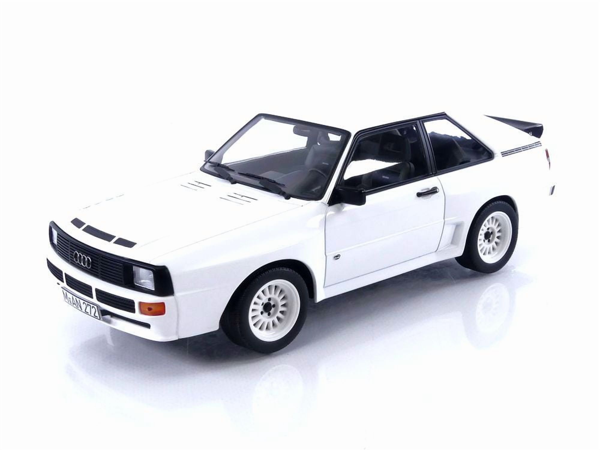 1985 Audi Sport Quattro Coupe Dark Blue 1/18 Diecast Model Car by