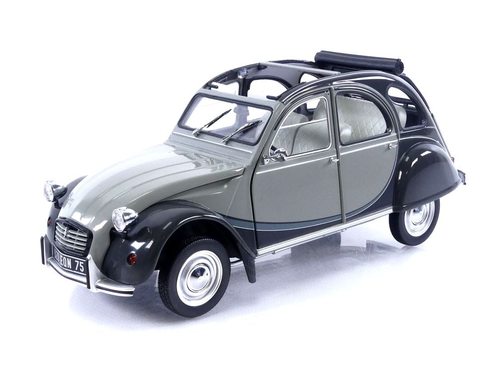 シトロエン 2CV6 CHARLESTON ミニカー Norev NV181487 1:18 Citroen 2CV Charleston 1983-Grey & Grey