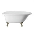 thumbnail image 1 of Norfolk 48 Inch Cast Iron Classic Clawfoot Tub - No Faucet Drillings, 1 of 2