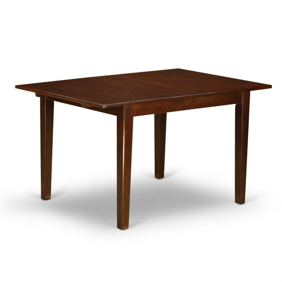 Norfolk 5-Piece Kitchen Table Set with Bench - High-Class Dining Experience, Mahogany Finish