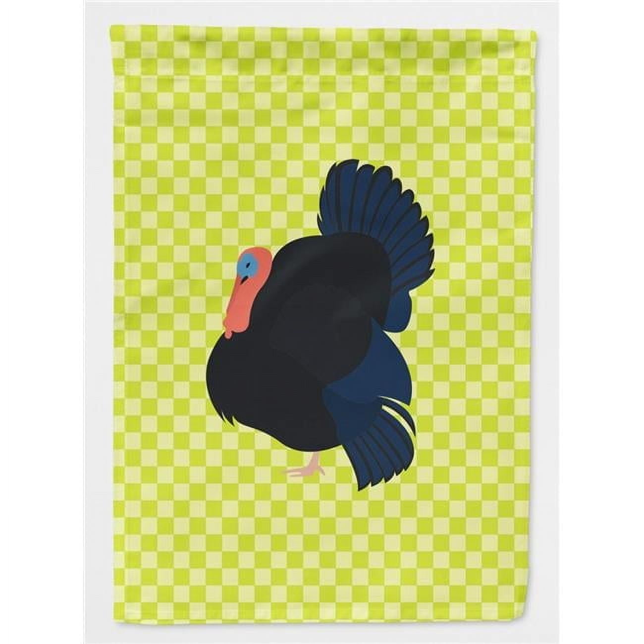 Norfolk Black Turkey Green Flag Canvas House Size
