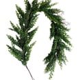 thumbnail image 1 of Norfolk Pine Christmas Garland - Artificial Natural Touch Greenery for Fireplace, Wall, Table Decor, Indoor Outdoor Holiday Home & Party Decoration, 1 of 5