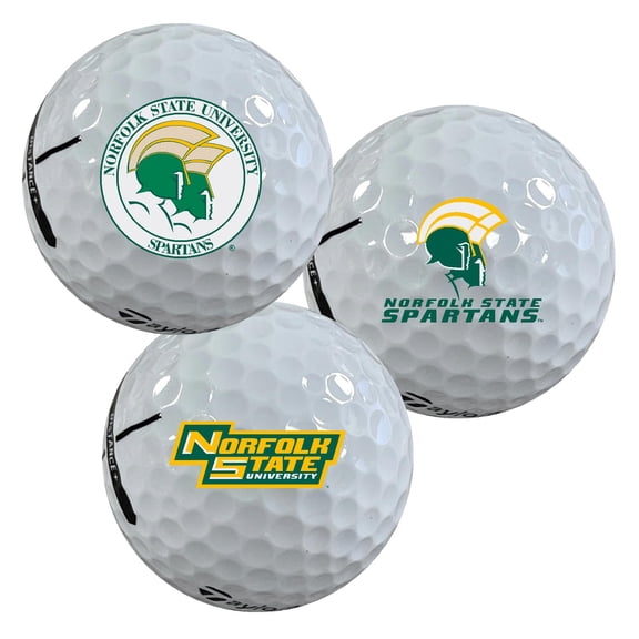 Norfolk State University Spartans Logo Edition Taylormade Distance+ Golf Balls 12-Pack (Dozen)
