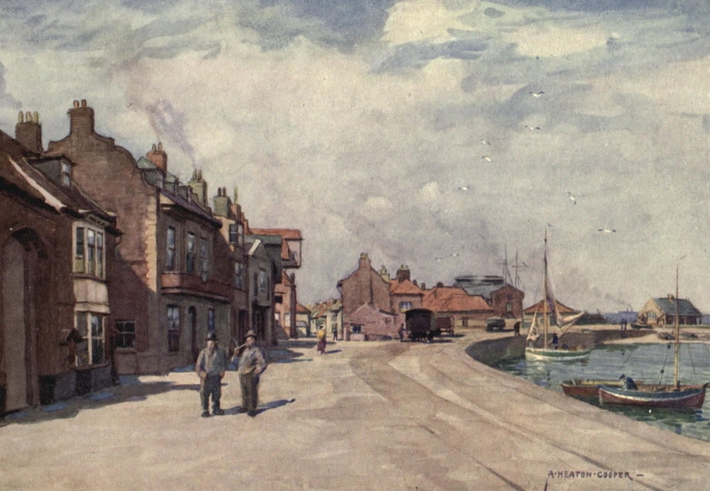 Norfolk & Suffolk 1921 Wells-next-the-Sea Norfolk Canvas Art - Alfred Heaton Cooper (24 x 36)