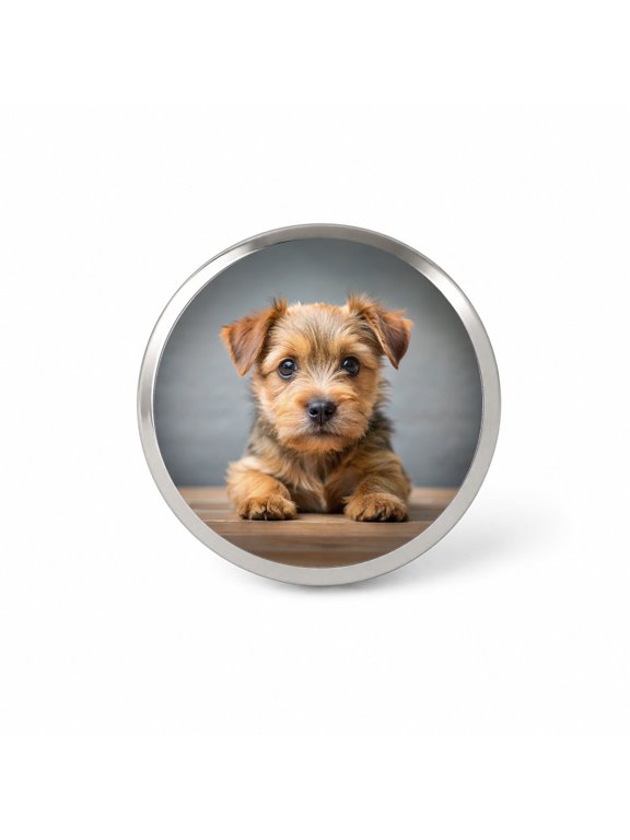 Norfolk Terrier Dog Puppy Photo Backpack Hat Novelty Lapel Pin