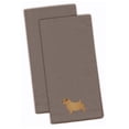 thumbnail image 1 of Norfolk Terrier Gray Embroidered Towel Set of 2, 1 of 1