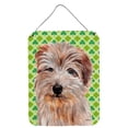 thumbnail image 1 of Norfolk Terrier Lucky Shamrock St. Patricks Day Wall or Door Hanging Prints, 1 of 2