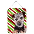 thumbnail image 1 of Norfolk Terrier Puppy Candy Cane Christmas Wall or Door Hanging Prints, 1 of 2