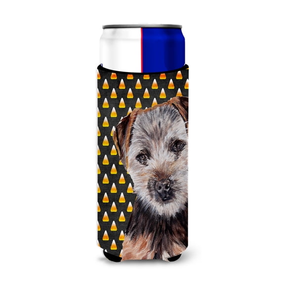 Norfolk Terrier Puppy Candy Corn Halloween Ultra Hugger for slim cans