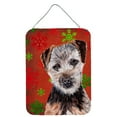thumbnail image 1 of Norfolk Terrier Puppy Red Snowflakes Holiday Wall or Door Hanging Prints, 1 of 2