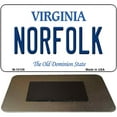 thumbnail image 1 of Norfolk Virginia State License Plate Tag Magnet M-10106 3.5" x 2" Magnet (M), 1 of 1