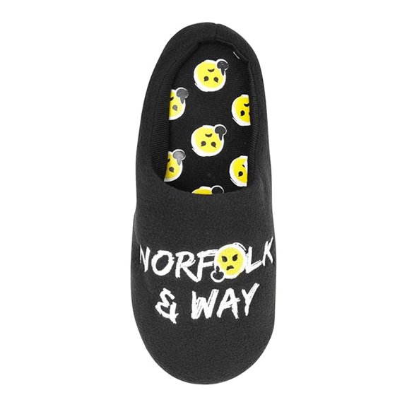 Norfolk & Way Mens Text Slip-on Mules