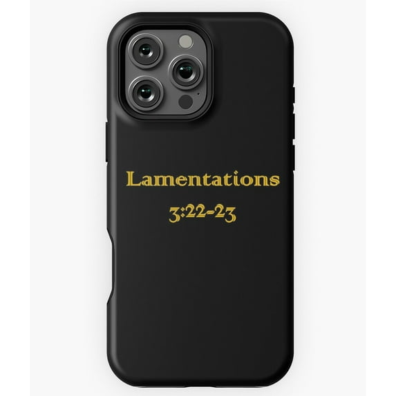 Lamentations 3 22-23 Bible Verse Phone Case for iPhone 16 15 14 13 12 11 Pro Max